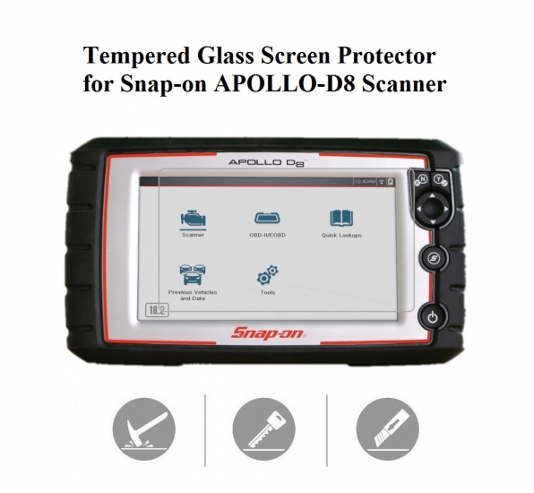 Tempered Glass Screen Protector for Snap-on Apollo-D8 EESC333 - Click Image to Close